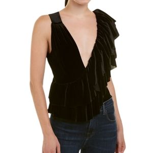 Misa Los Angles Black Naeva Bodysuit Size  XS NWT